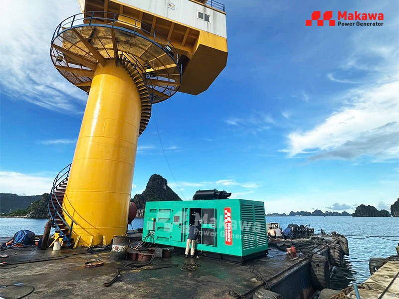 Tại sao nhà thầu cảng biển Quang Ninh lại lựa chọn lắp đặt máy phát điện động cơ thủy 1000kVA của Makawa?