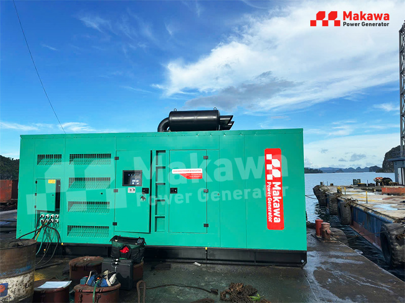 Makawa - Hoàn thành lắp đặt máy phát điện động cơ thủy 1000kVA cho cảng biển tại Quảng Ninh