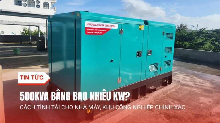 500kVA bằng bao nhiêu kW?