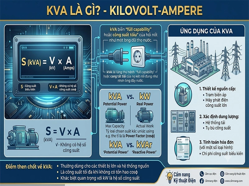 kVA là gì trong hệ thống điện?