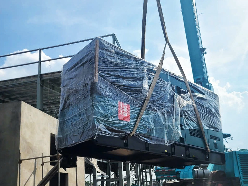 Hình ảnh thực tế dự án lắp đặt máy phát điện Yuchai 450kVA 