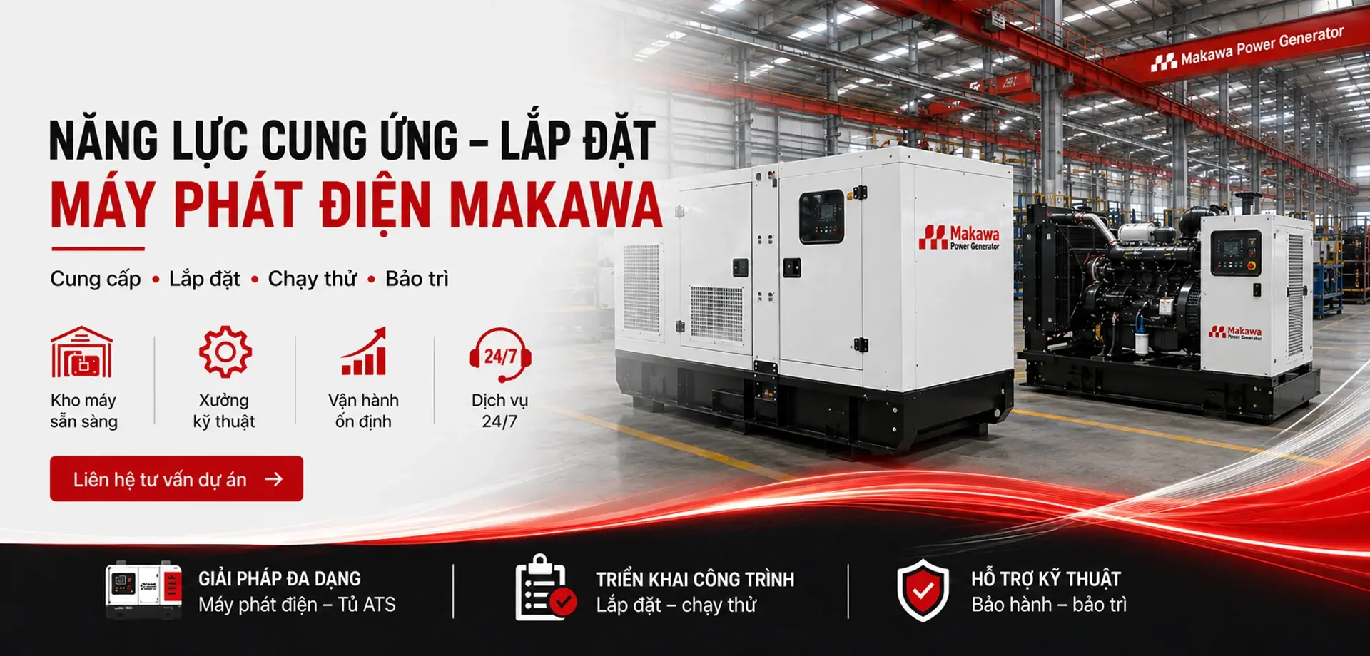 Nhà cung cấp máy phát điện công nghiệp nhập khẩu chính hãng giá rẻ