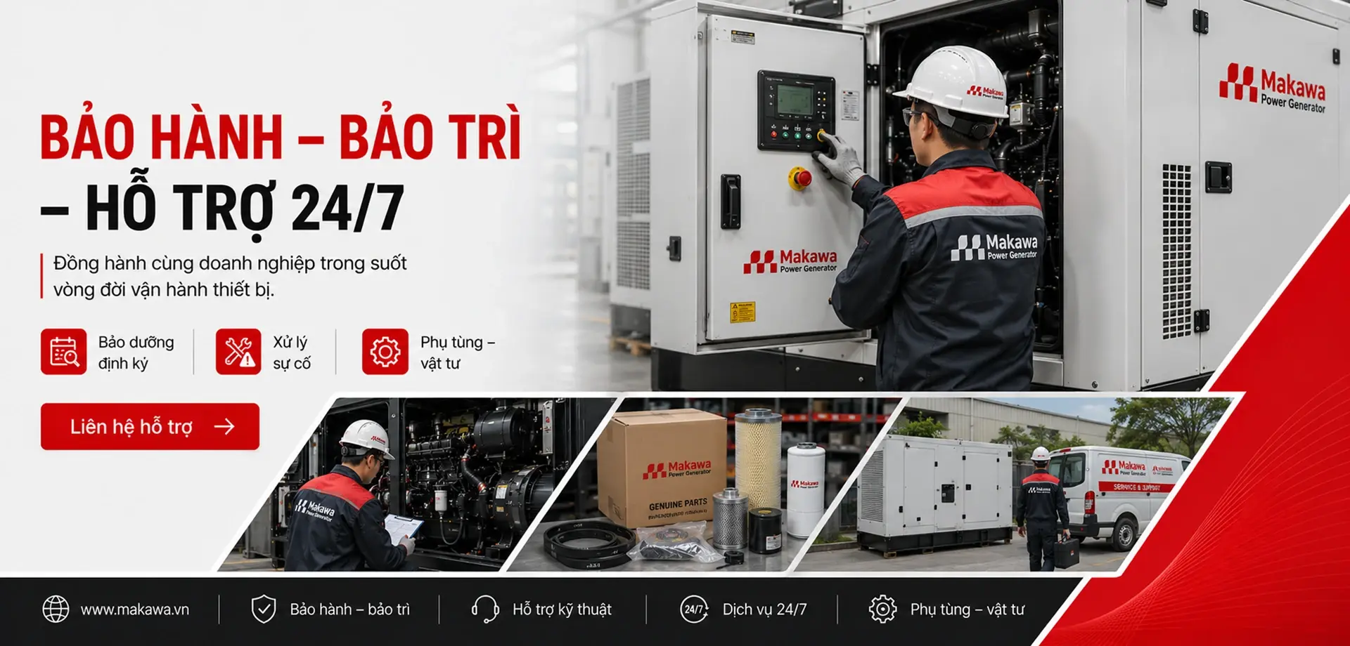 Nhà cung cấp máy phát điện công nghiệp nhập khẩu chính hãng giá rẻ