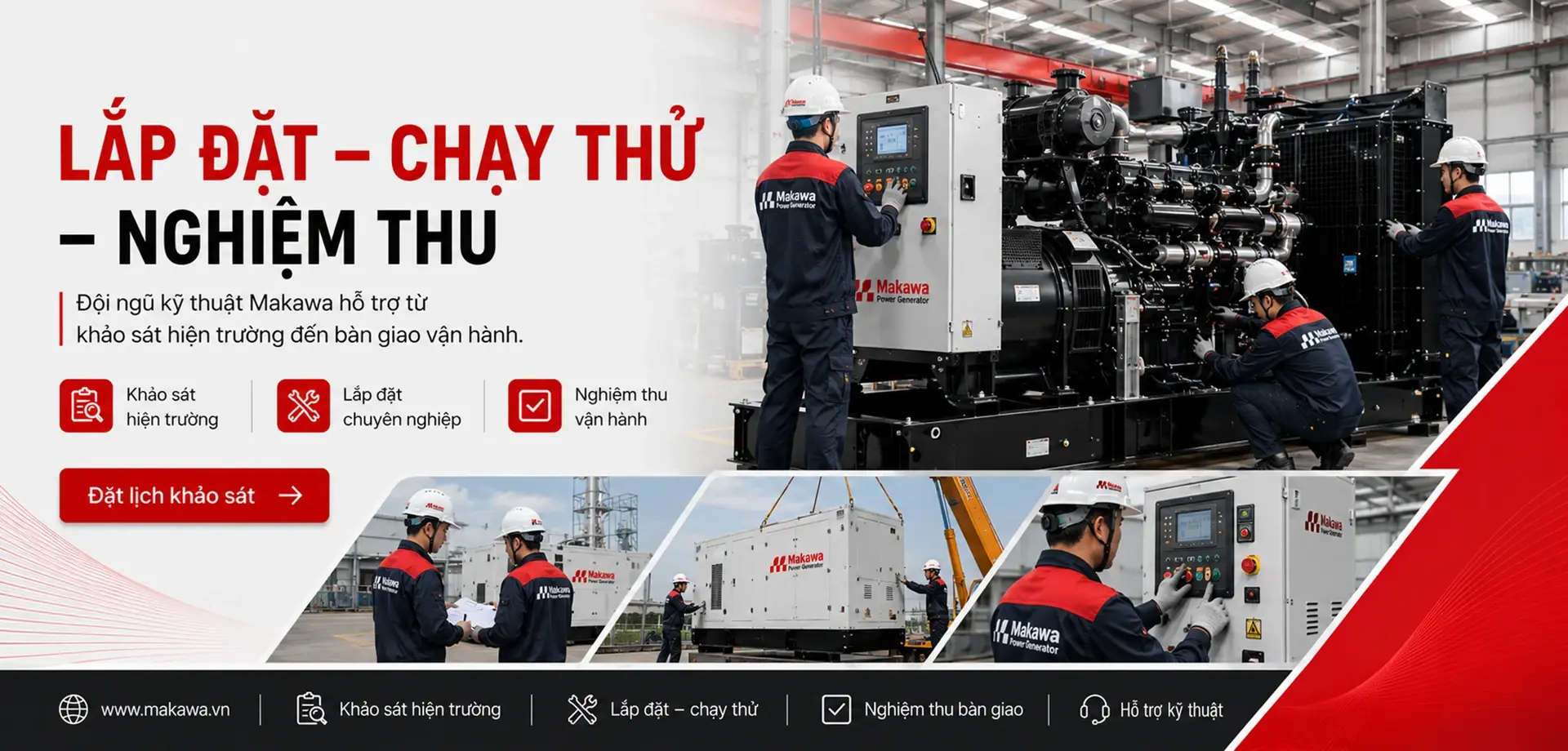 Nhà cung cấp máy phát điện công nghiệp nhập khẩu chính hãng giá rẻ