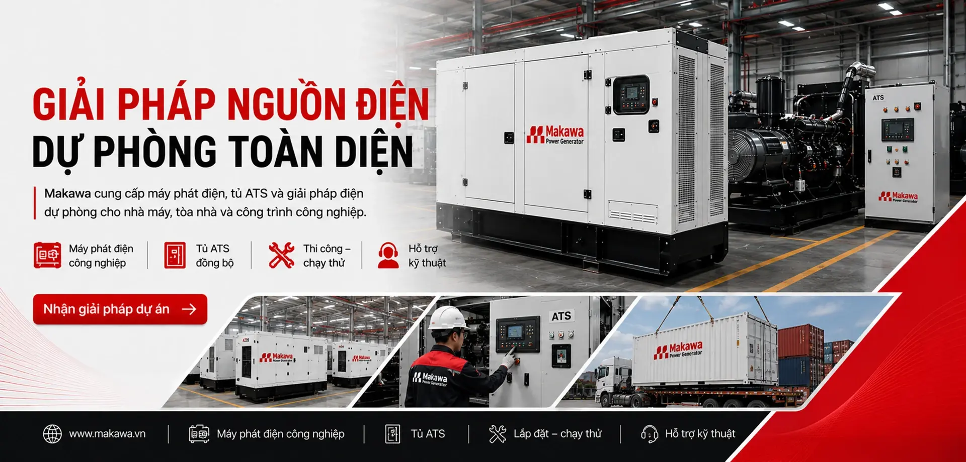 Nhà cung cấp máy phát điện công nghiệp nhập khẩu chính hãng giá rẻ