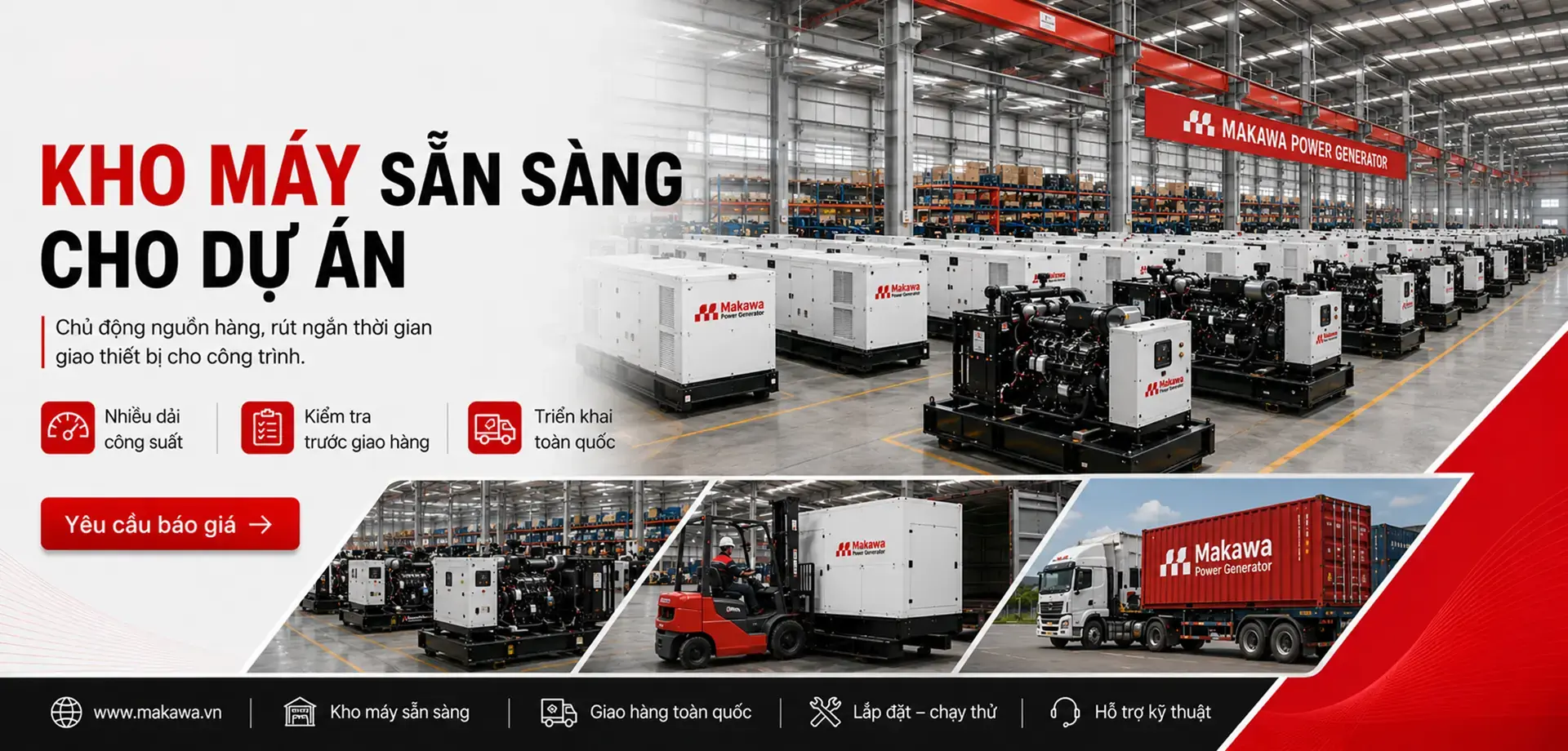 Nhà cung cấp máy phát điện công nghiệp nhập khẩu chính hãng giá rẻ