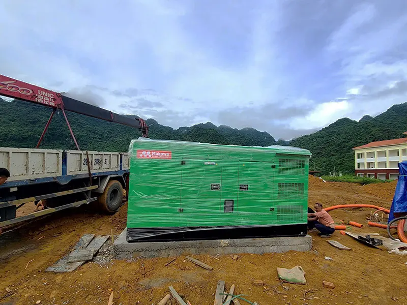 Hoàn thành lắp đặt dự án máy phát điện 300kVA cho Viện thuốc nổ Hà Giang