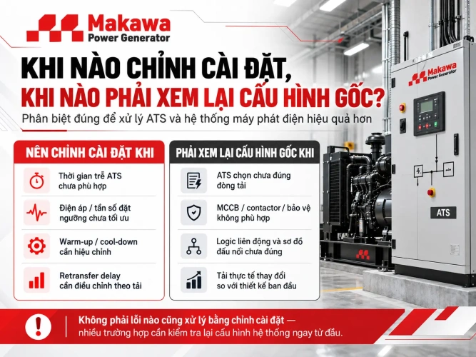 Khi nào chỉnh cài đặt, khi nào phải xem lại cấu hình gốc?