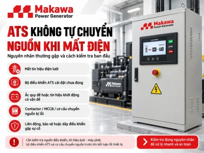 ATS không tự chuyển nguồn khi mất điện: nguyên nhân và cách xác định lỗi theo 6 khâu