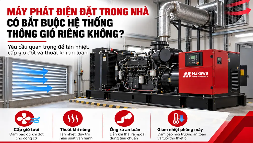 may phat dien dat trong nha co bat buoc thong gio rieng khong