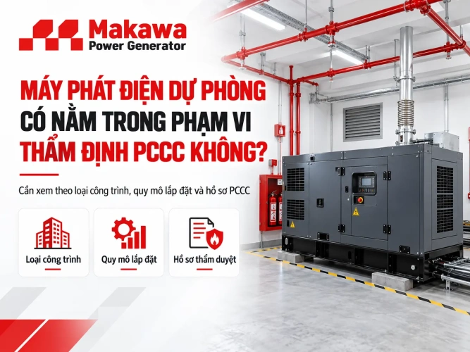 Máy phát điện dự phòng có nằm trong phạm vi thẩm định PCCC không? Máy phát điện dự phòng có nằm trong phạm vi thẩm định PCCC không?