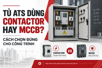 Tủ ATS Dùng Contactor Hay MCCB? Cách Chọn Đúng