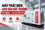Máy phát điện hao dầu bất thường: cách phân biệt tải nặng với hỏng hóc