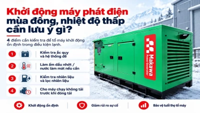 Khởi động máy phát điện mùa đông, nhiệt độ thấp cần lưu ý gì?