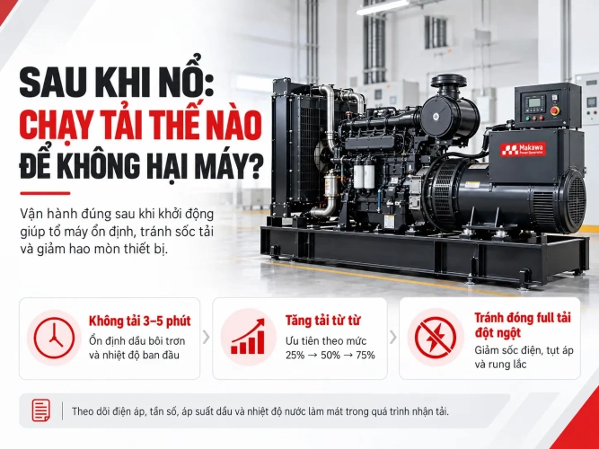 Sau khi nổ: chạy tải thế nào để không hại máy?