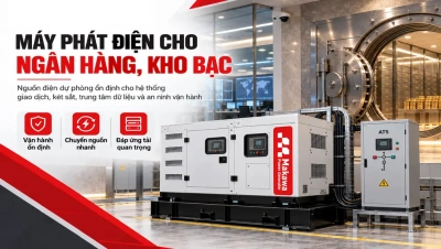 Máy Phát Điện Cho Ngân Hàng, Kho Bạc: Chọn Công Suất, ATS Và Cấu Hình Dự Phòng