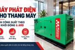 Máy phát điện cho thang máy: cách tính công suất theo tải khởi động và ARD