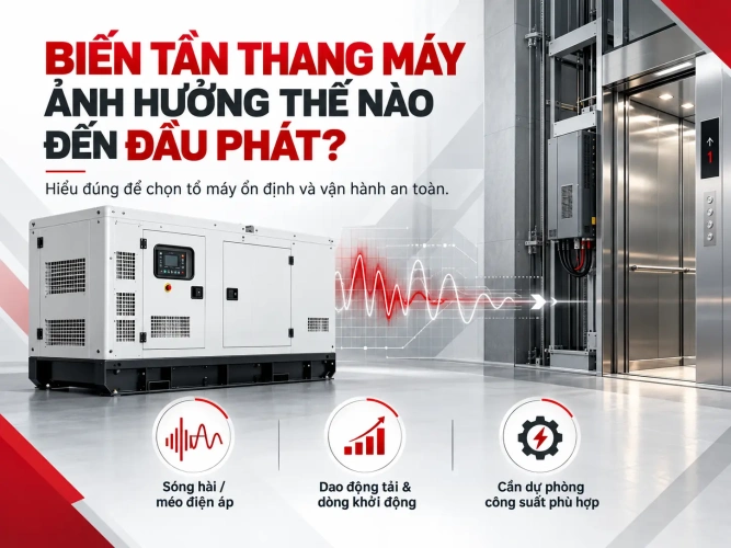 Biến tần thang máy ảnh hưởng thế nào đến đầu phát?