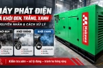 Máy phát điện xả khói đen, trắng, xanh: nguyên nhân & cách xử lý